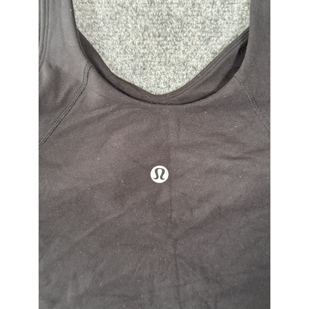 Lululemon Align Tank Top Womens 6 Black Cropped Active Bra Yoga Gym - Picture 11 of 13